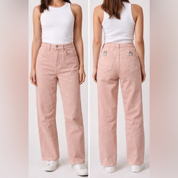 Dynamite High Rise Pink Jeans - Picture 1 of 7